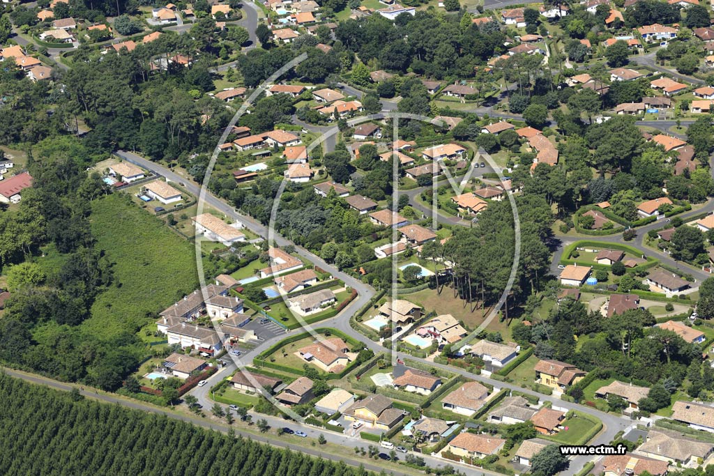 Photo arienne de Messanges (les Platanes)