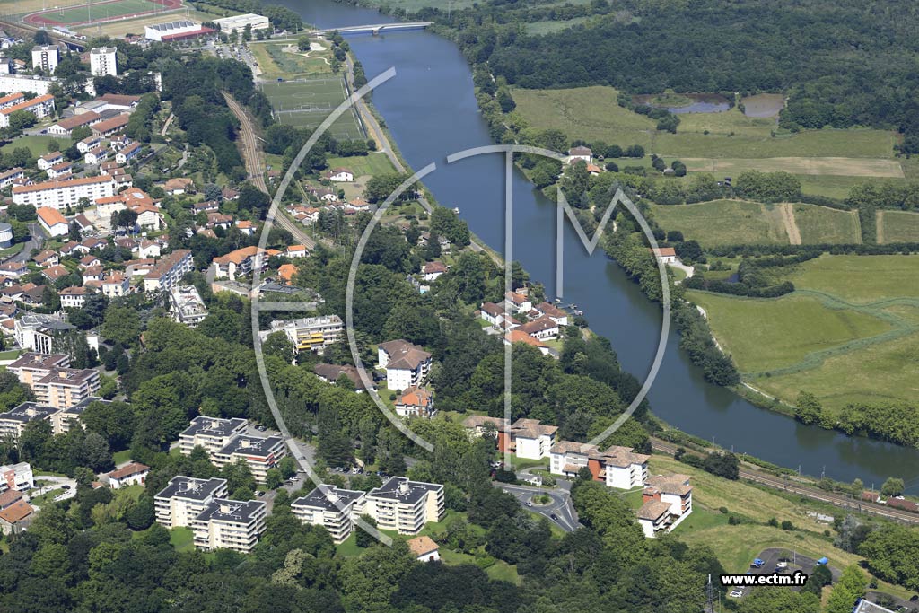 Photo arienne de Bayonne (Boudigau)