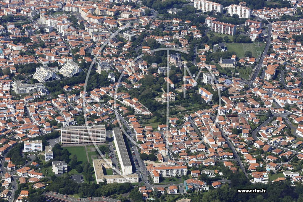 Photo arienne de Biarritz (Larrepunte)