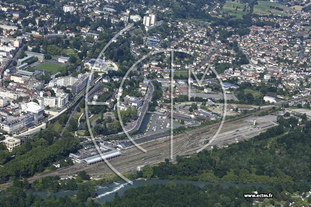 Photo arienne de Pau (la Gare)