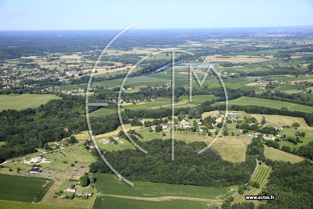 Photo arienne de Port-Sainte-Foy-et-Ponchapt (la Rouquette)