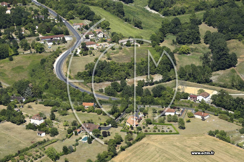 Photo arienne de Villetoureix (Puy Toutaud)