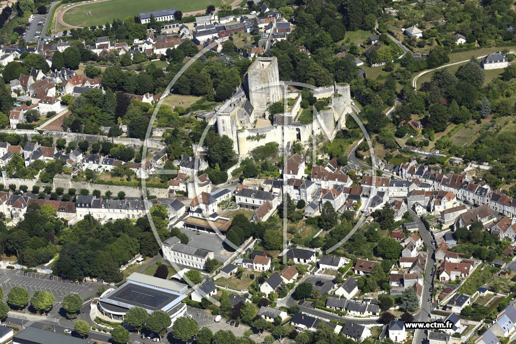 Photo arienne de Loches