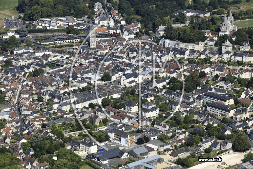 Photo arienne de Loches