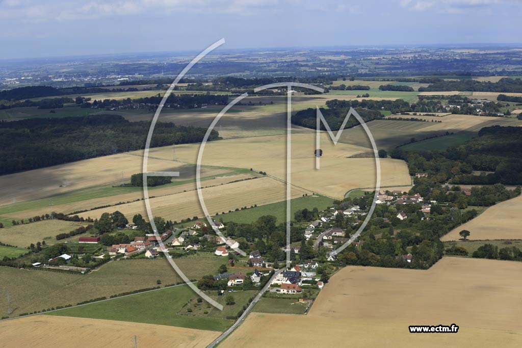 Photo arienne de Talmontiers (les Landes)