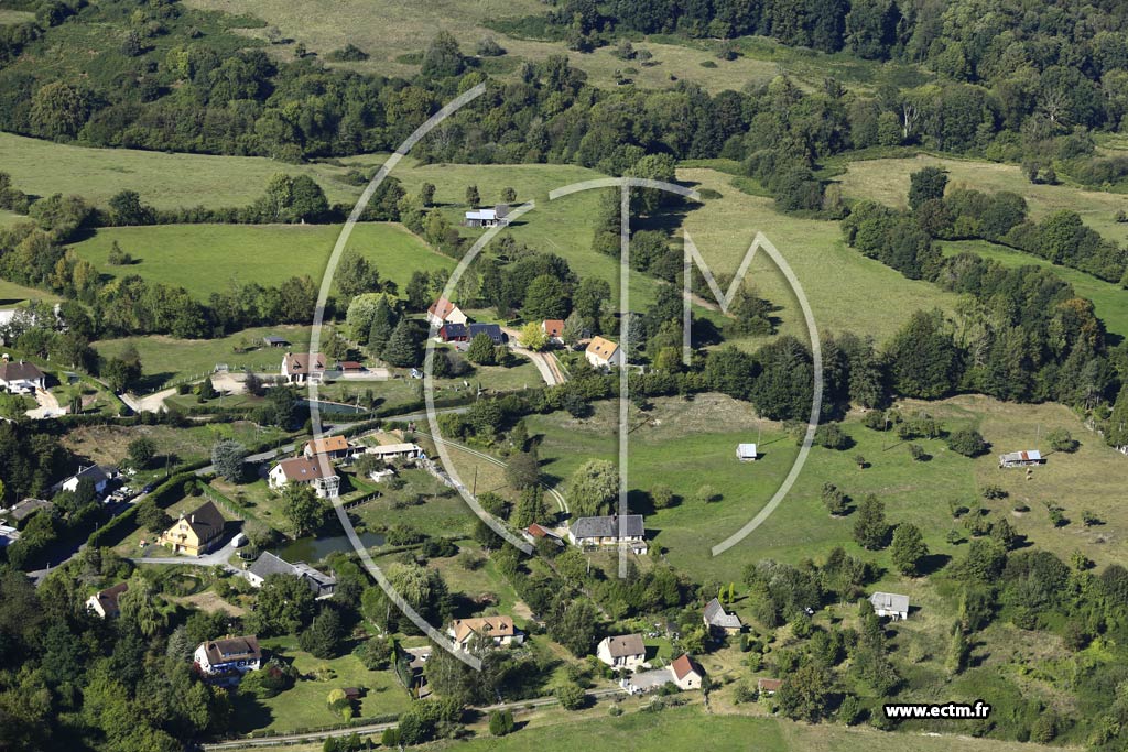 Photo arienne de Hermival-les-Vaux (la Barberie)