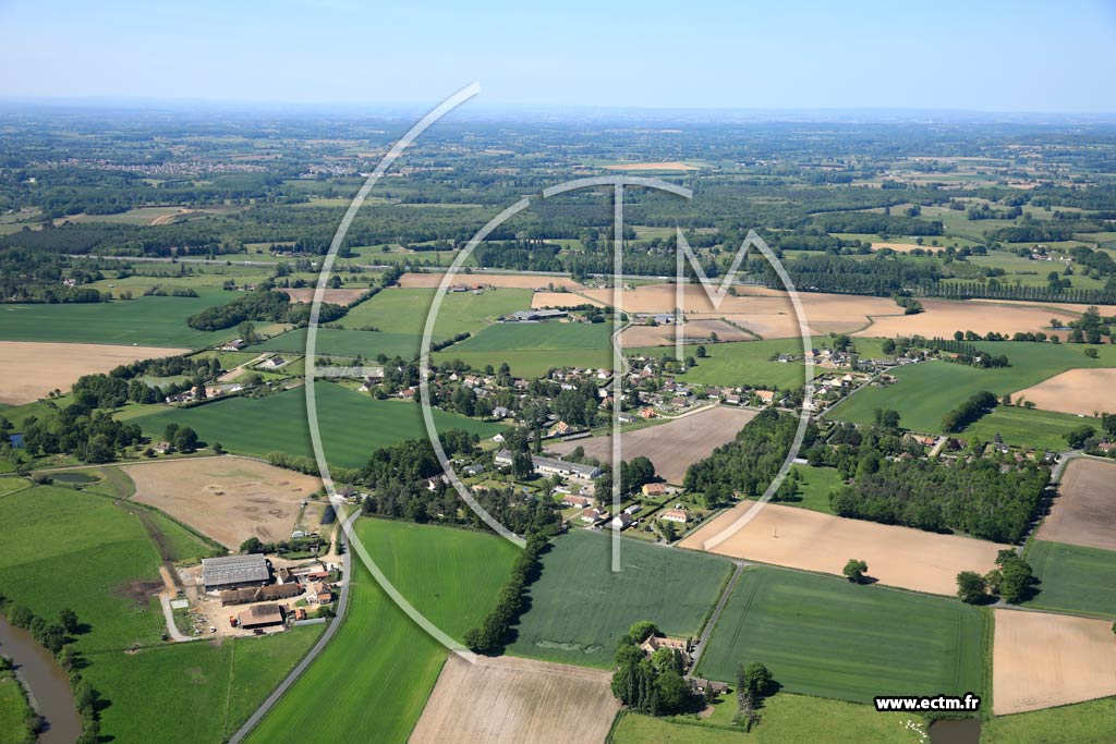 Photo arienne de Fatines (Les Landes de la Bcanne)