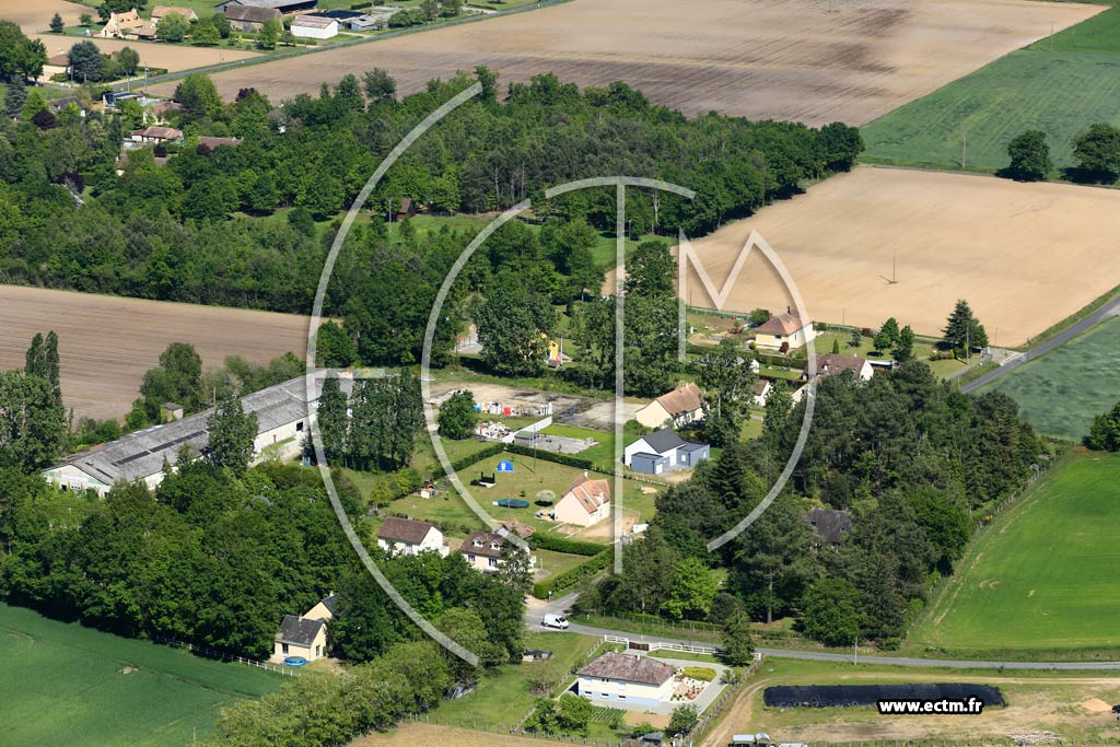 Photo arienne de Fatines (Les Landes de la Bcanne)