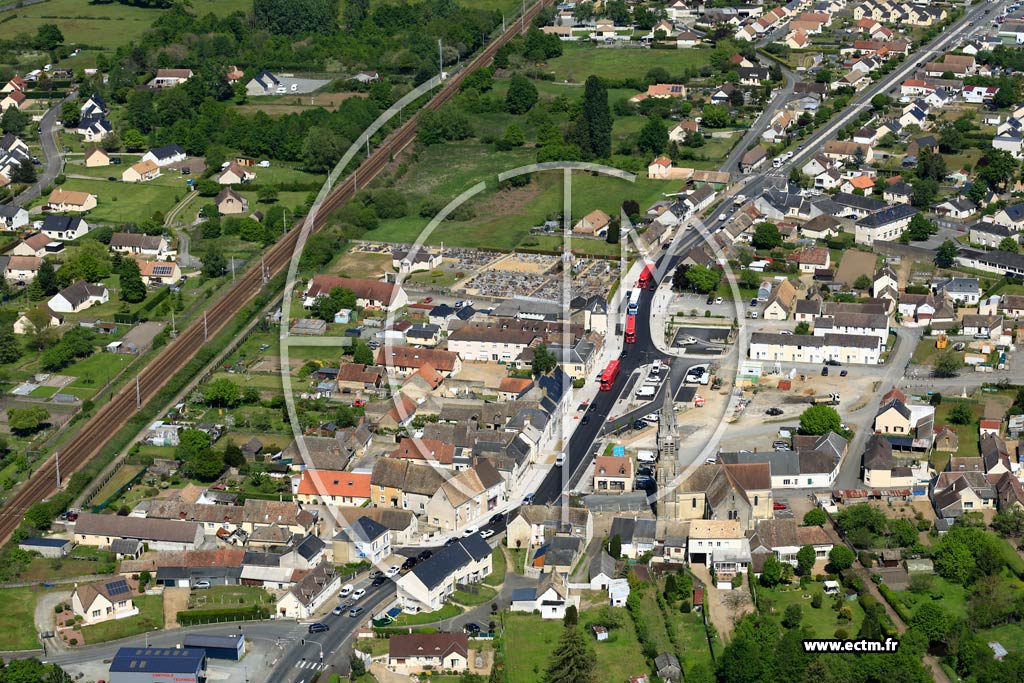 Photo arienne de Saint-Mars-la-Brire