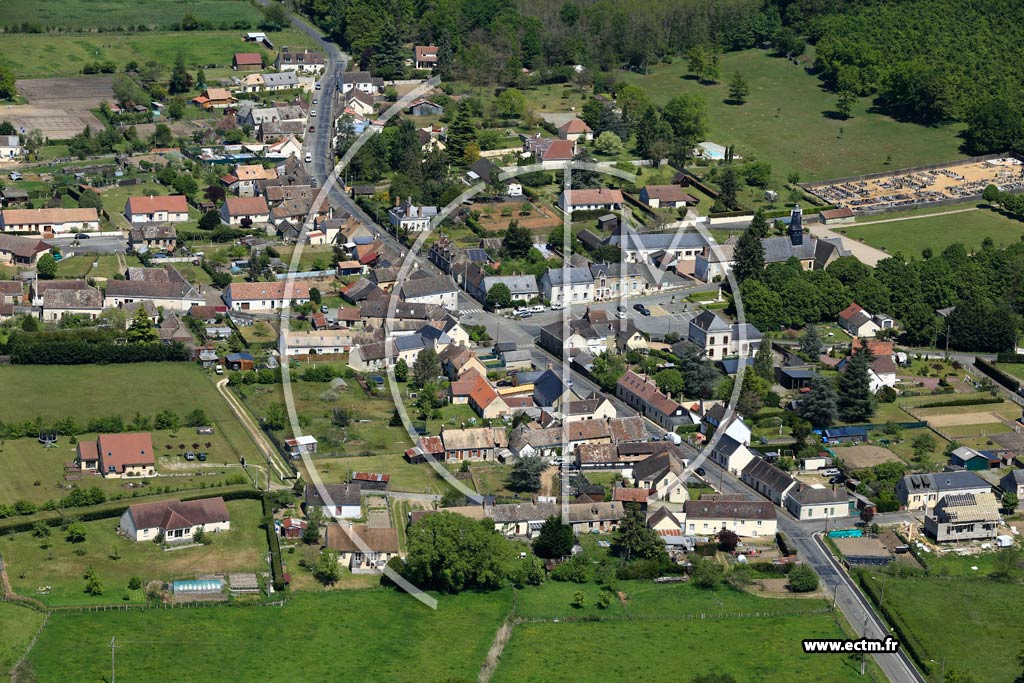 Photo arienne de Saint-Mars-de-Locquenay