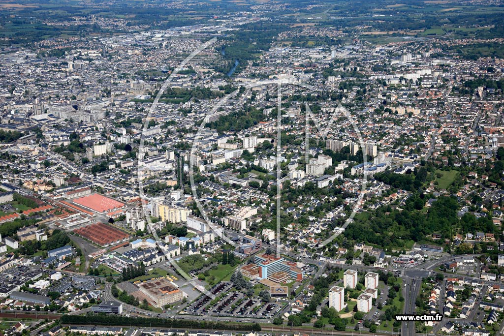 Photo arienne de Le Mans (Mission - Monthard)