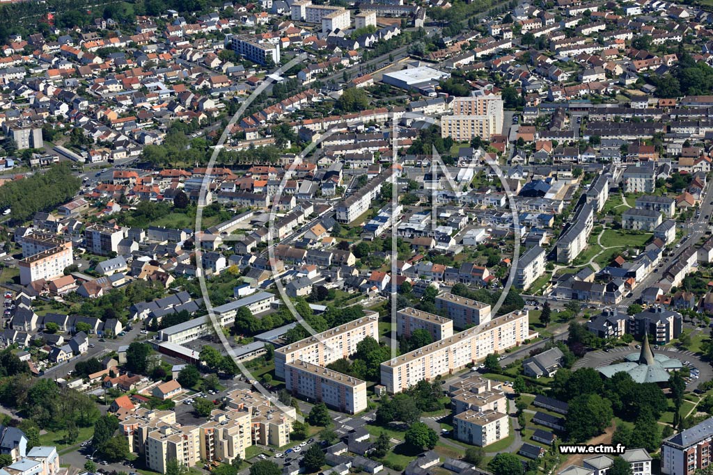 Photo arienne de Le Mans (Pontlieue - Rocade)