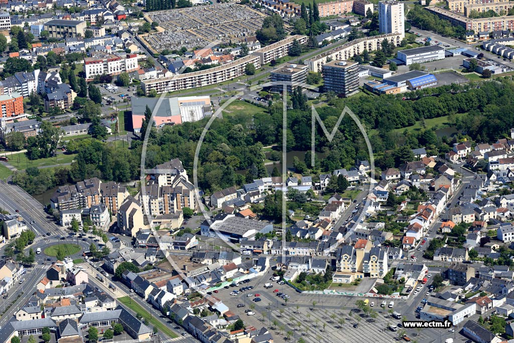 Photo arienne de Le Mans (Pontlieue - Rocade)