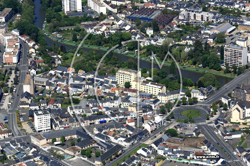 Photo arienne de Le Mans (Pontlieue - Rocade)