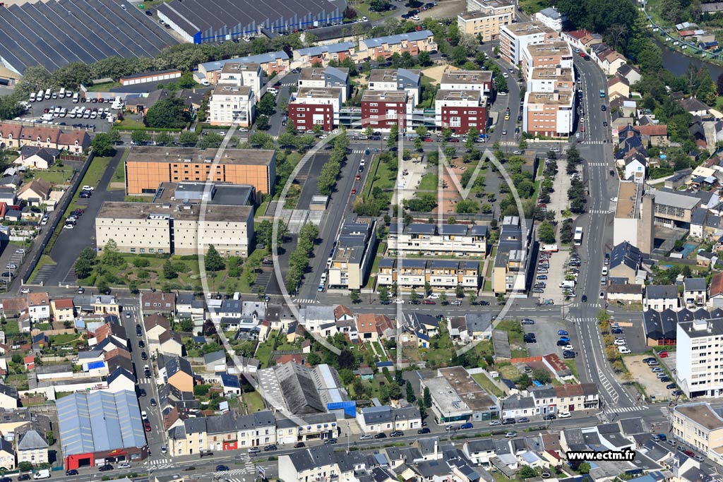 Photo arienne de Le Mans (Pontlieue - Rocade)