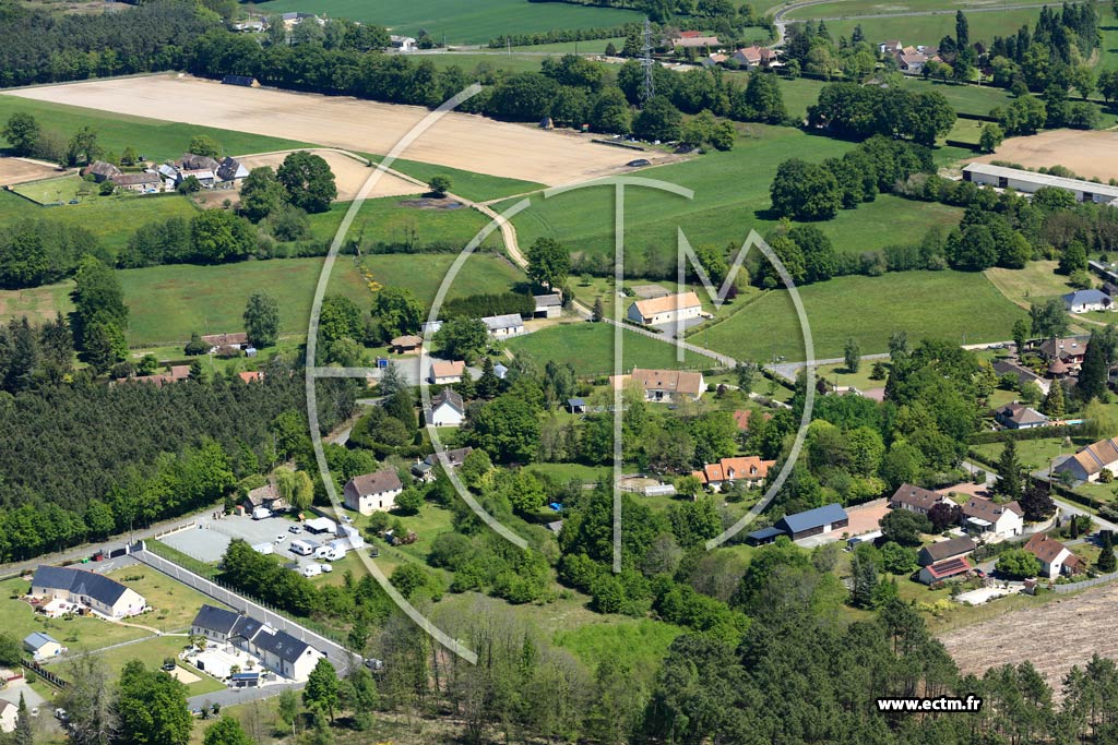 Photo arienne de Ruaudin (La Crochardire)