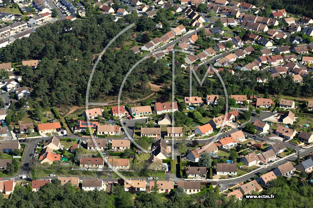 Photo arienne de Mulsanne (La Rochre)