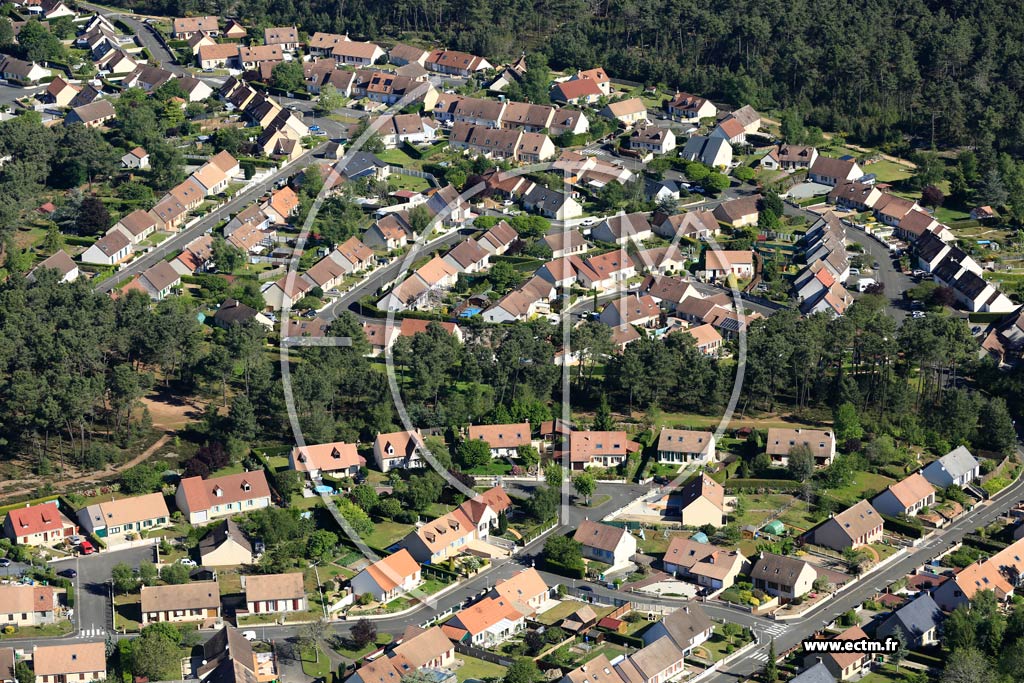 Photo arienne de Mulsanne (La Rochre)