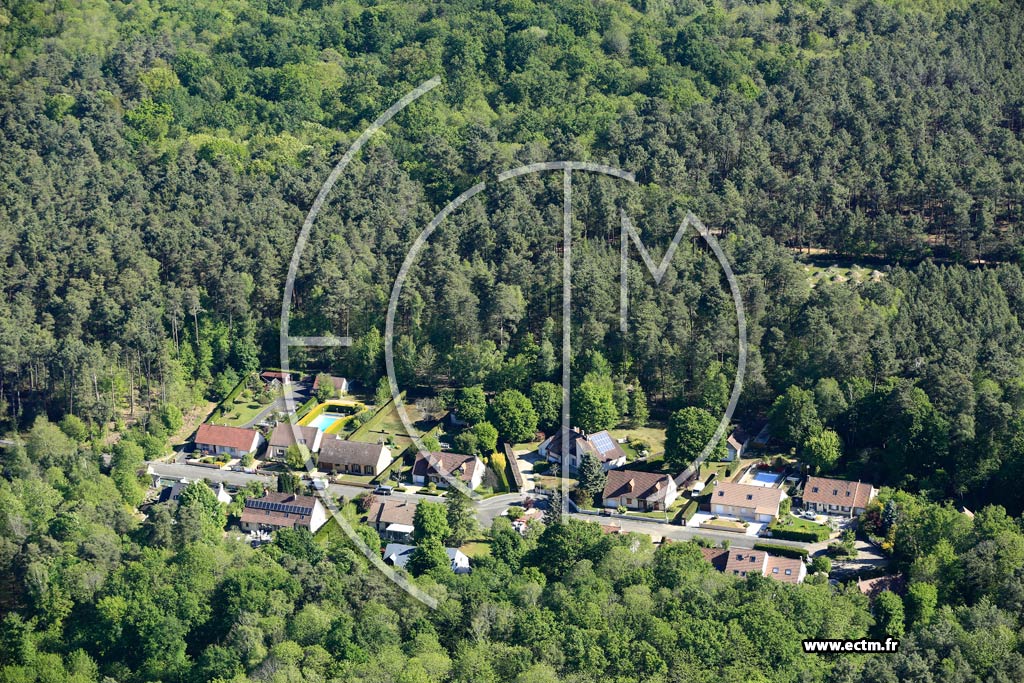 Photo arienne de Mulsanne (La Rochre)