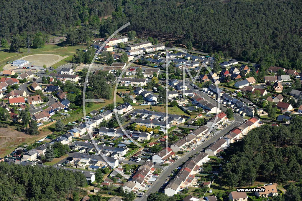 Photo arienne de Mulsanne (La Rochre)