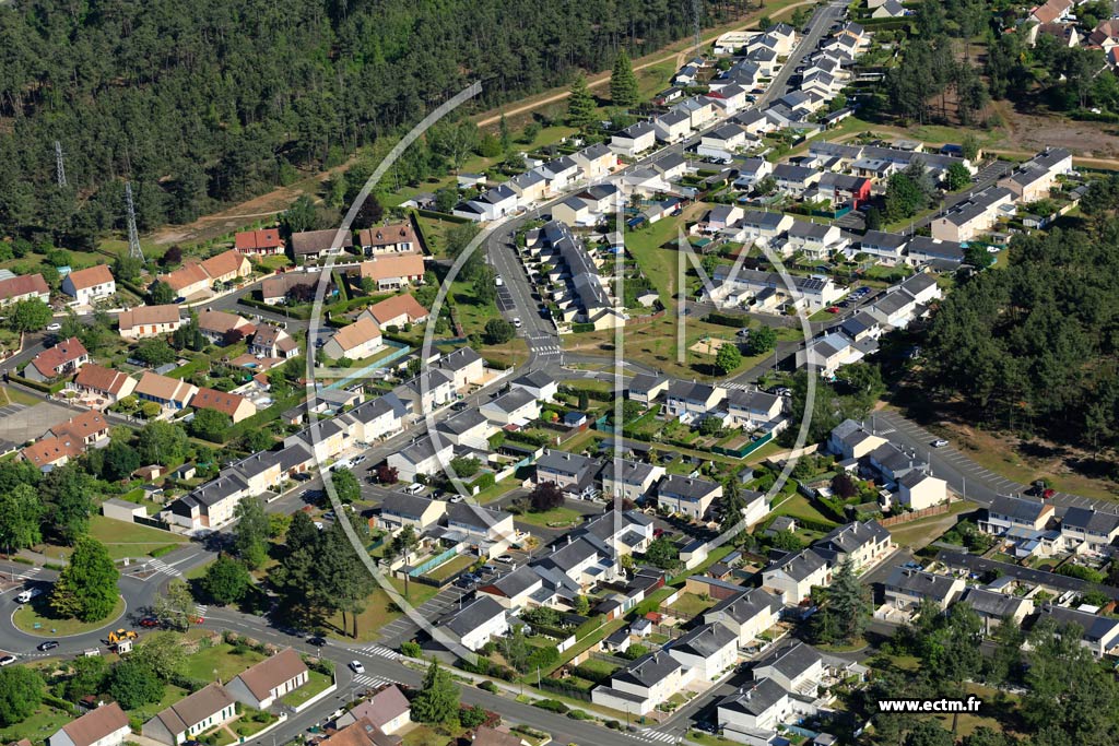 Photo arienne de Mulsanne (La Rochre)