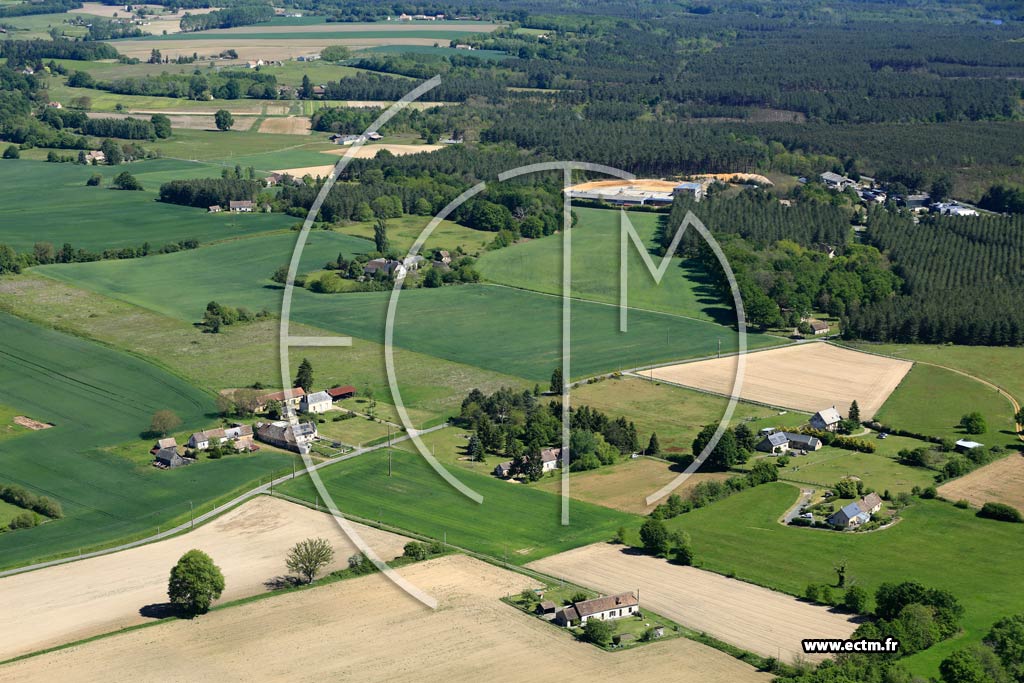 Photo arienne de Requeil (La Gouterie)