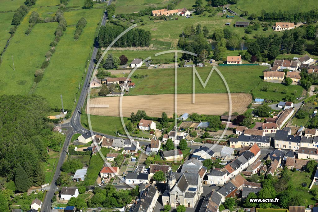 Photo arienne de Crans-Foulletourte