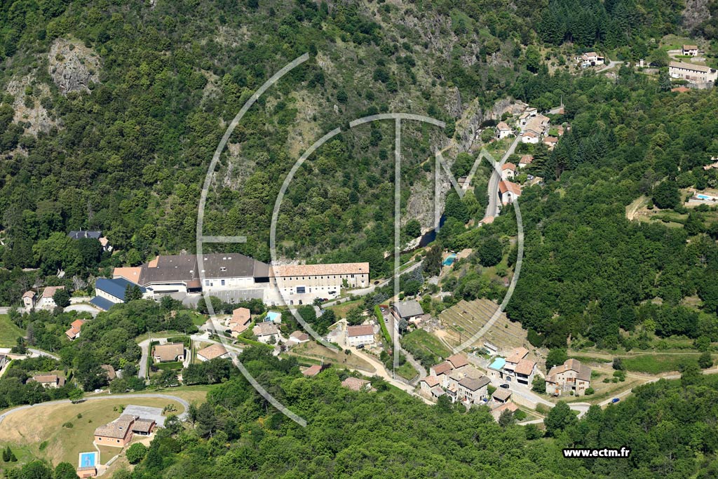 Photo arienne de Vals-les-Bains (La Treuillre)