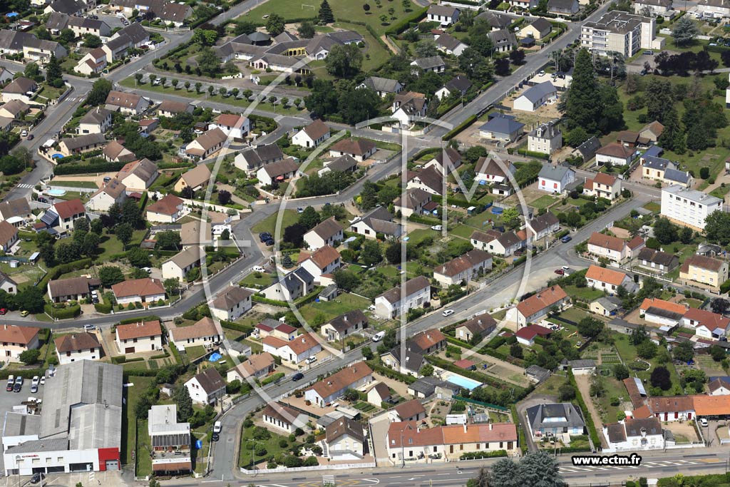 Photo arienne de Decize (Faubourg d'Allier)