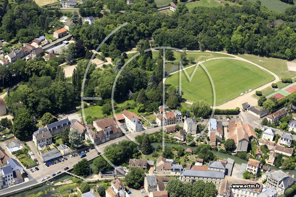Photo arienne de Clamecy
