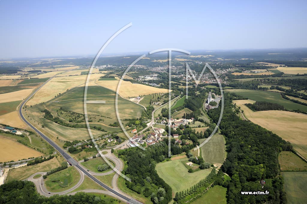 Photo arienne de Clamecy (Pressures)