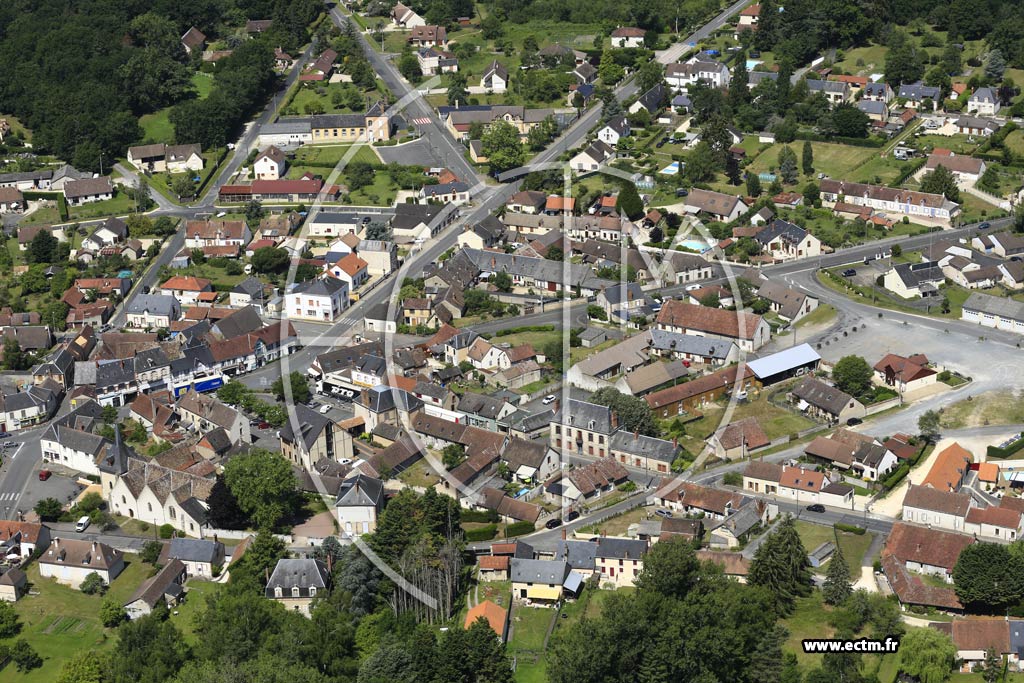 Photo arienne de Neuvy-sur-Barangeon