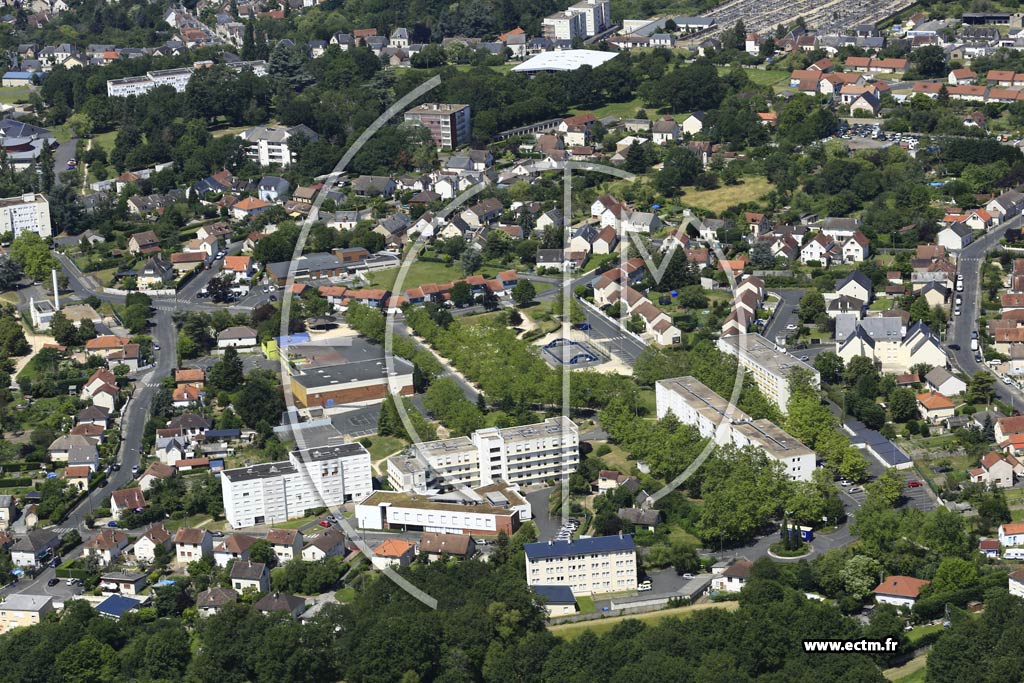 Photo arienne de Vierzon (Le Briou)