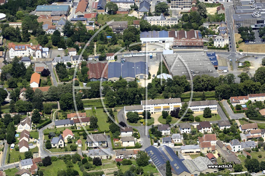 Photo arienne de Vierzon (Le Chambon)