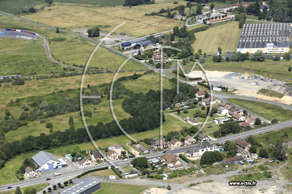 Photo arienne de Vierzon (Les Forges)