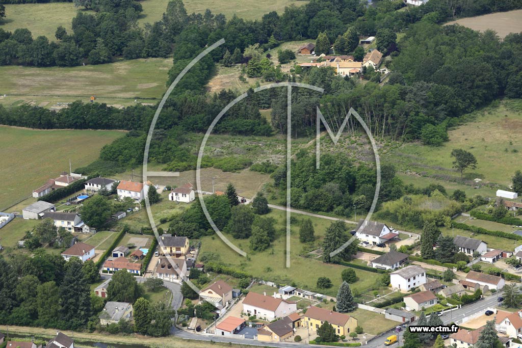 Photo arienne de Digoin (La Rigole)