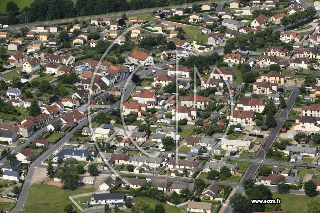 Photo arienne de Gueugnon (Les Gachres)