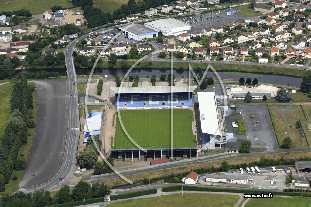 Photo arienne de Gueugnon (Stade Jean-Laville)