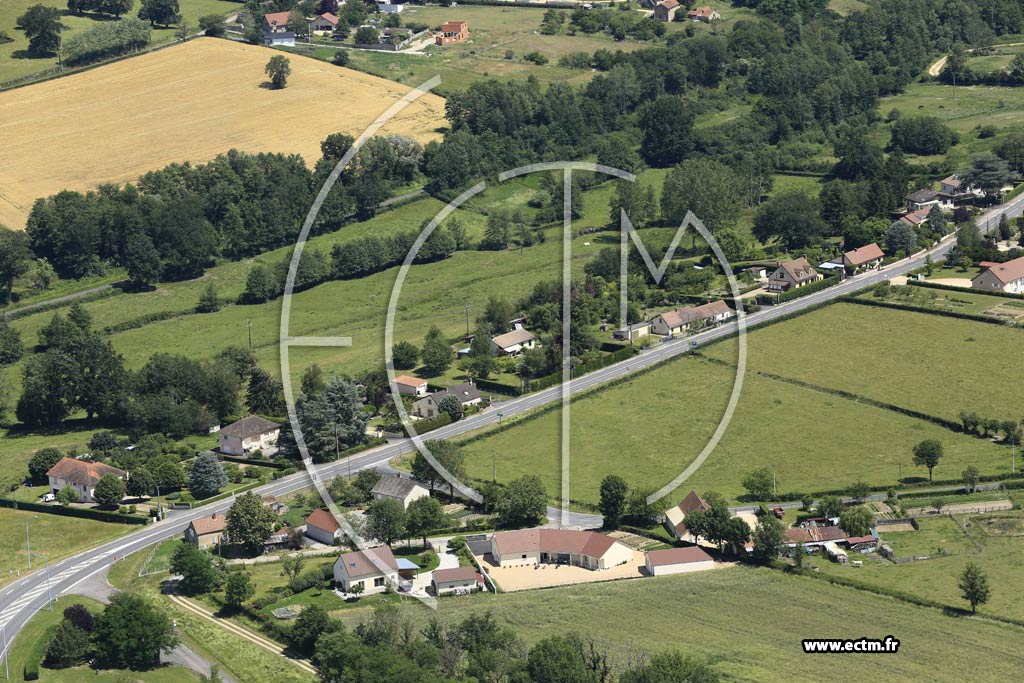 Photo arienne de Saint-Yan (Les Trches)