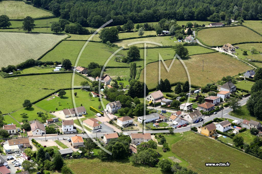 Photo arienne de Ciry-le-Noble (Les Teures)