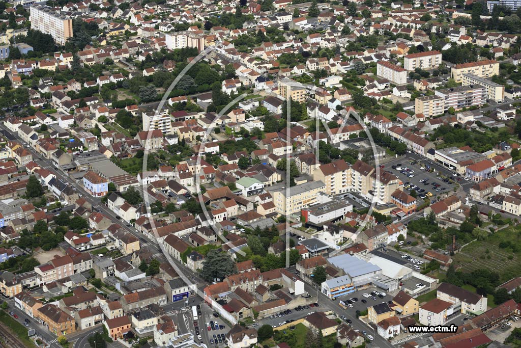 Photo arienne de Montceau-les-Mines