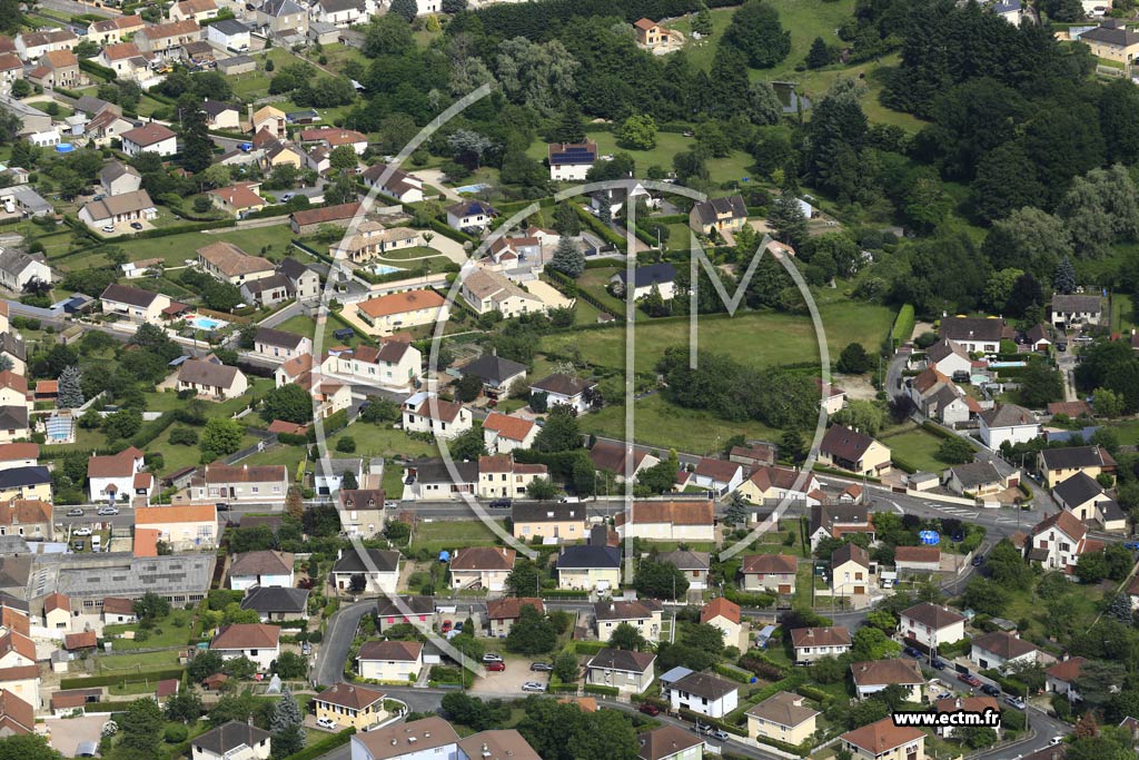 Photo arienne de Montceau-les-Mines (La Place Pageot)