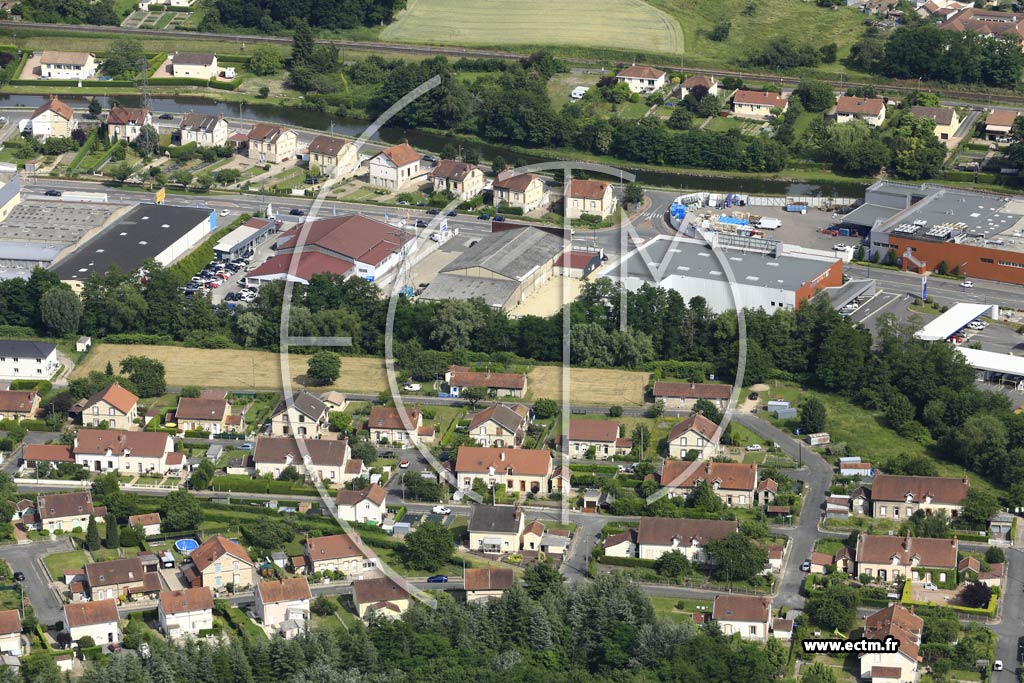 Photo arienne de Montceau-les-Mines (La Sablire)