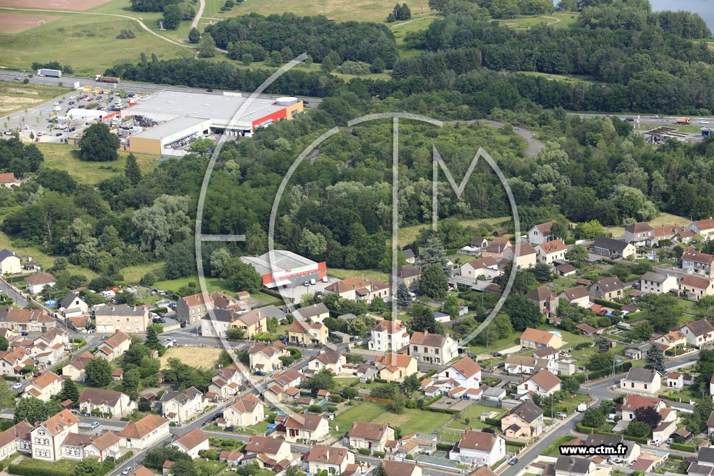 Photo arienne de Montceau-les-Mines (Le Bois du Verne)