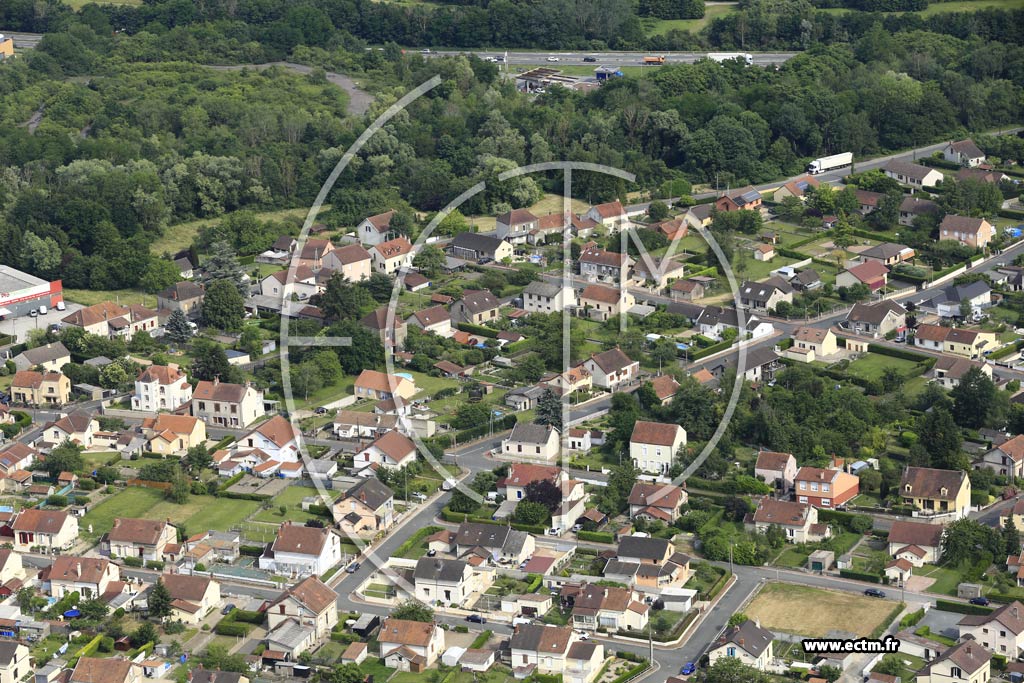 Photo arienne de Montceau-les-Mines (Le Bois du Verne)