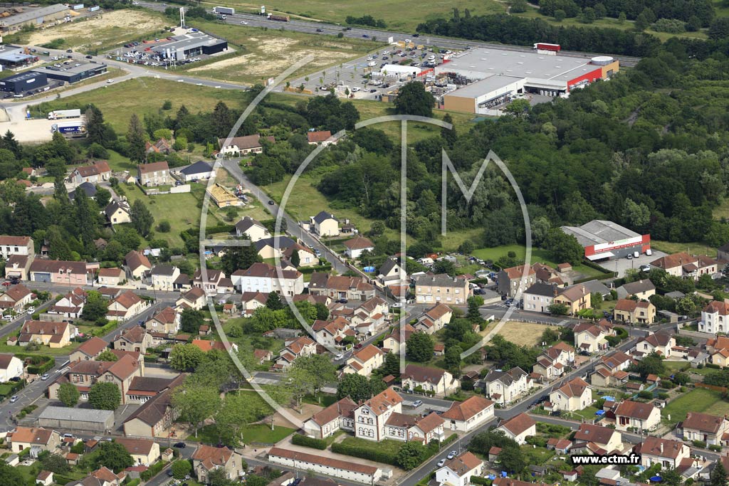 Photo arienne de Montceau-les-Mines (Le Bois du Verne)