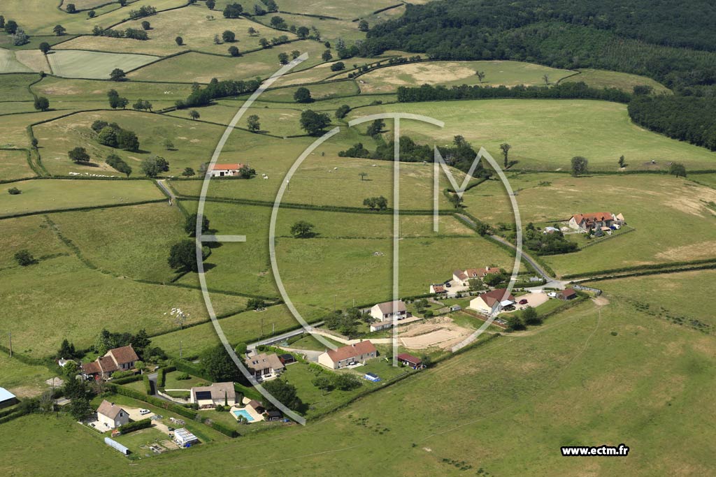 Photo arienne de Saint-Micaud (La Terre du Bouchot)