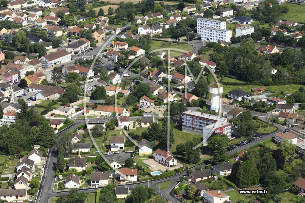 Photo arienne de Saint-Vallier (Le Ciment)