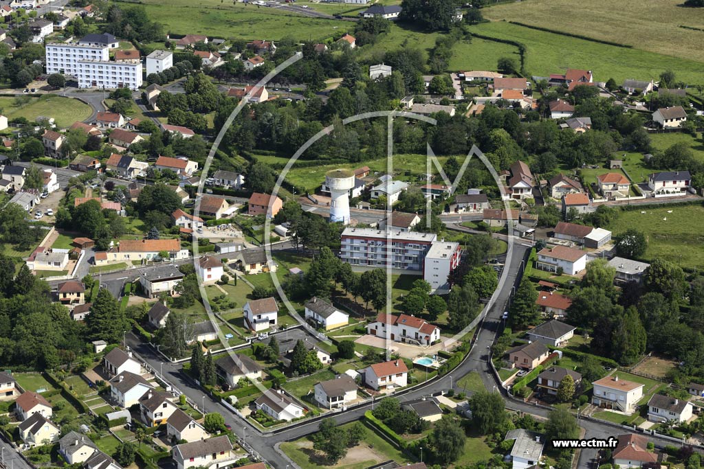 Photo arienne de Saint-Vallier (Le Ciment)