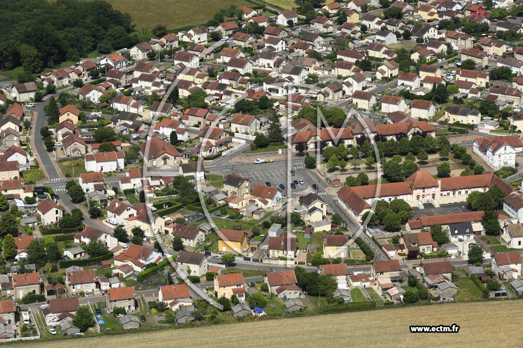 Photo arienne de Sanvignes-les-Mines (Cit des Gautherets)